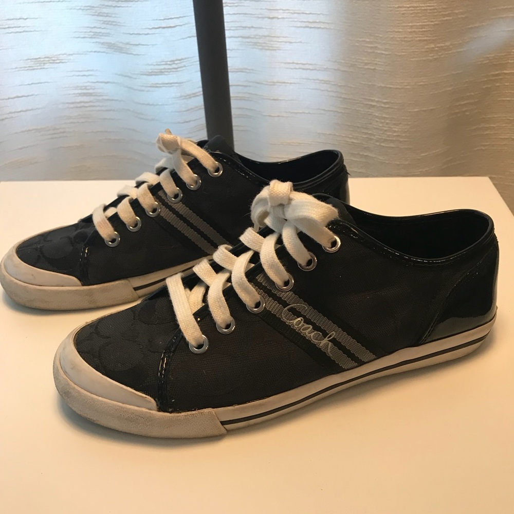 Black / White Coach Poppy Sneakers